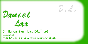 daniel lax business card